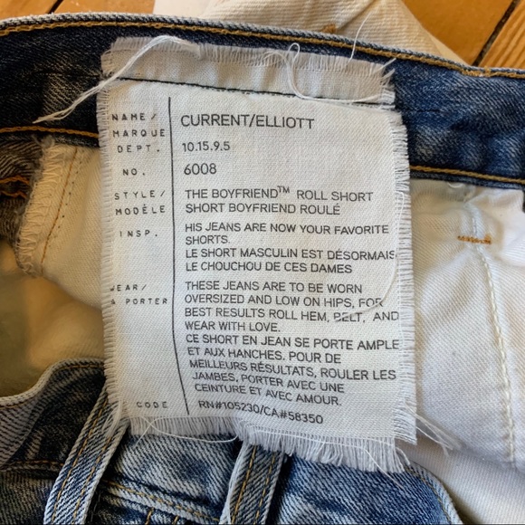 CURRENT/ELLIOT boyfriend rolled short - Picture 7 of 8